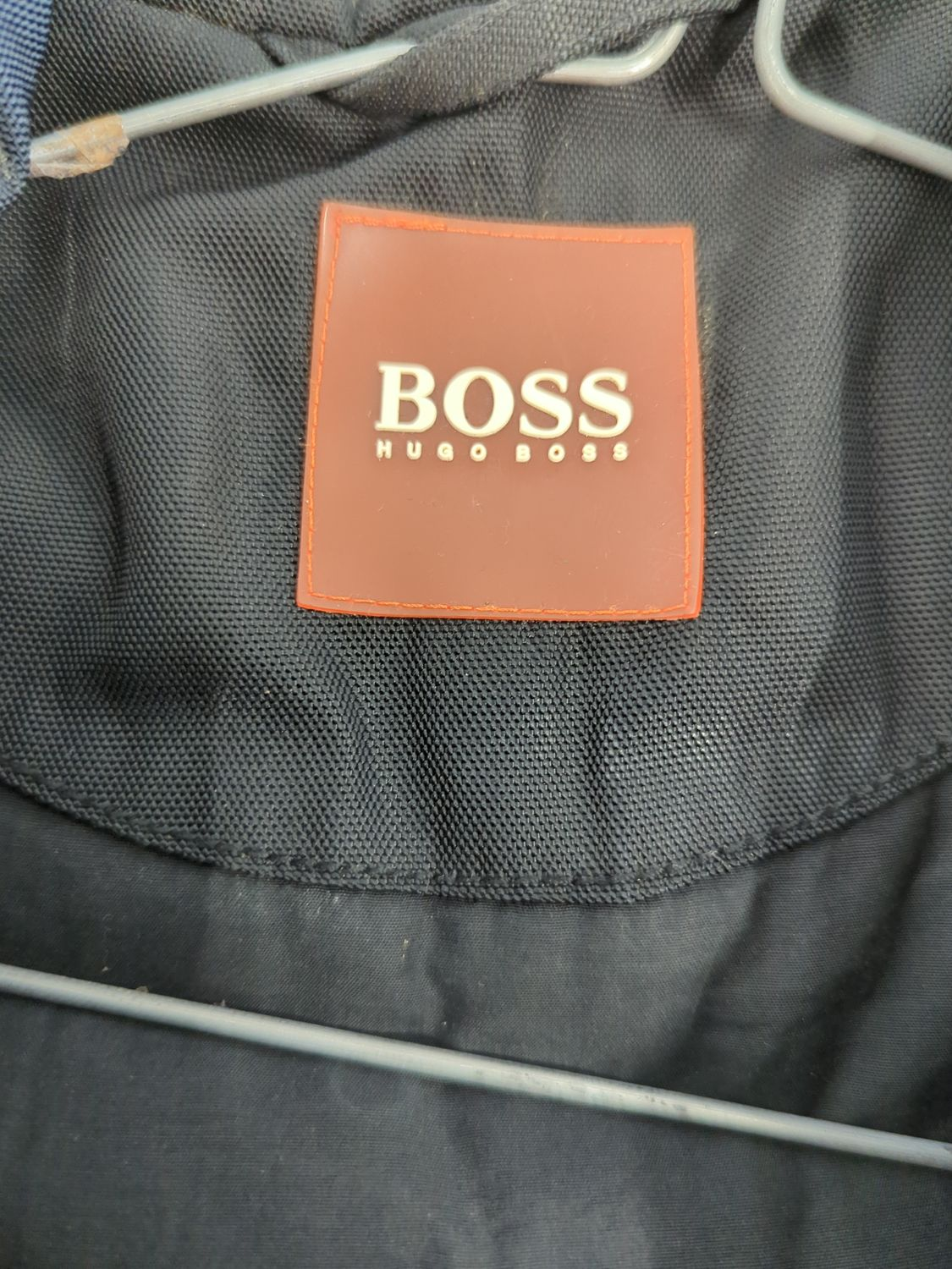 Hugo Boss Navy Parka Jacket - Men's Winter Coat