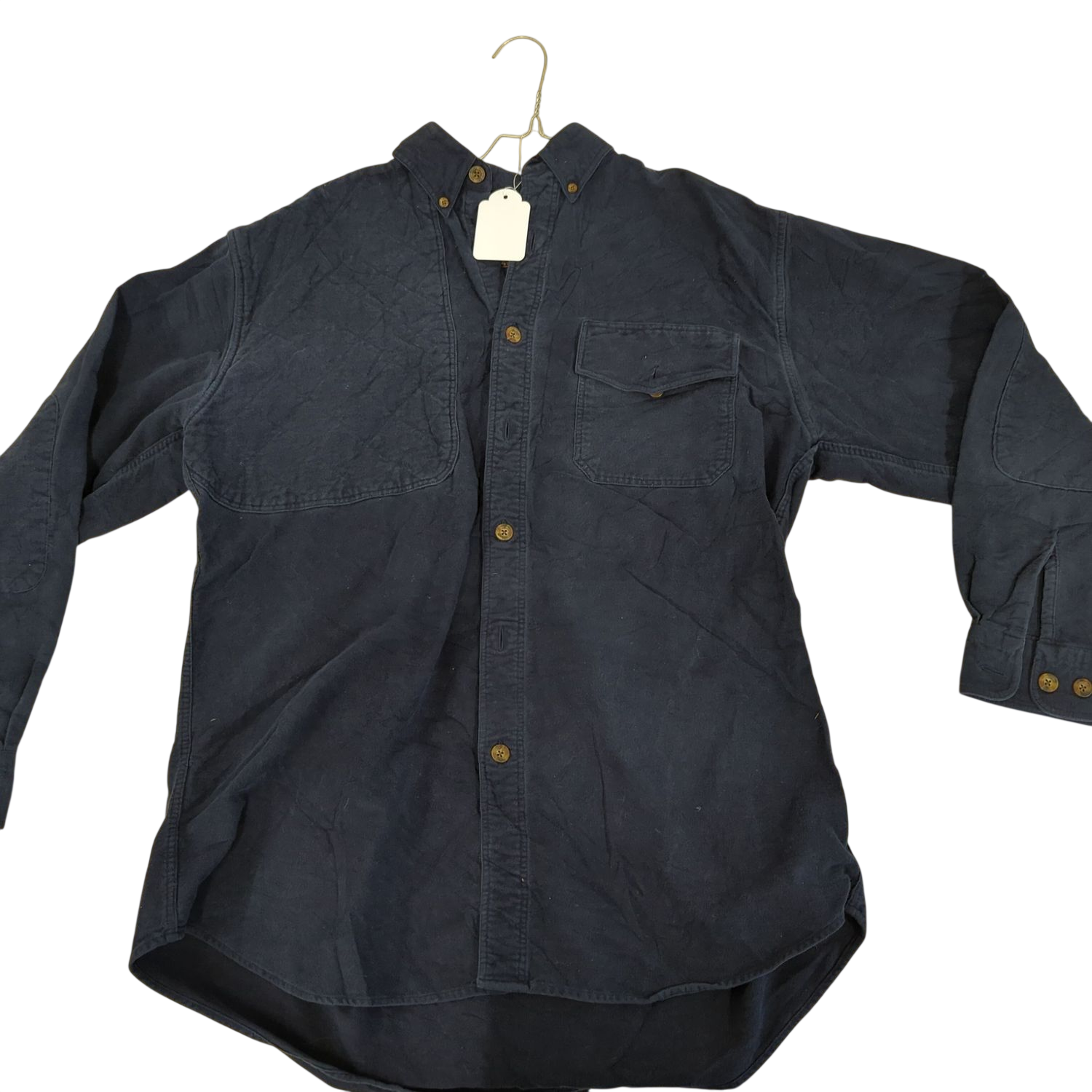 Woolrich Navy Button-Down Shirt - The Original Constructor