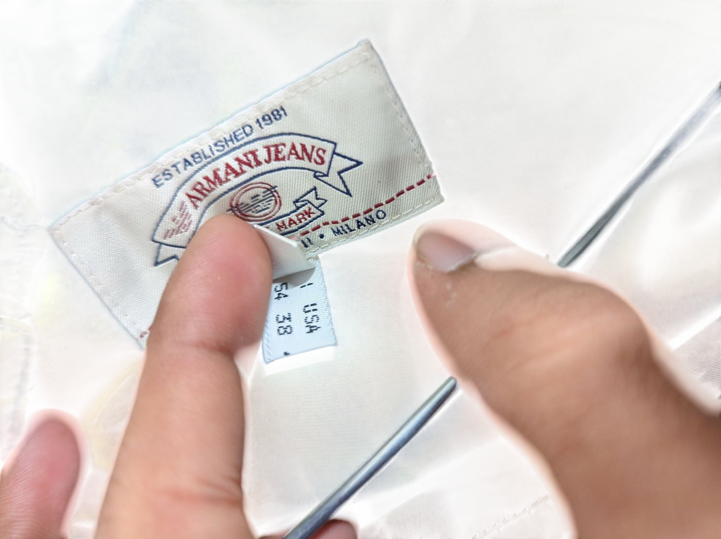 Vintage Armani Jeans Olive Green Puffer Jacket - Size 38