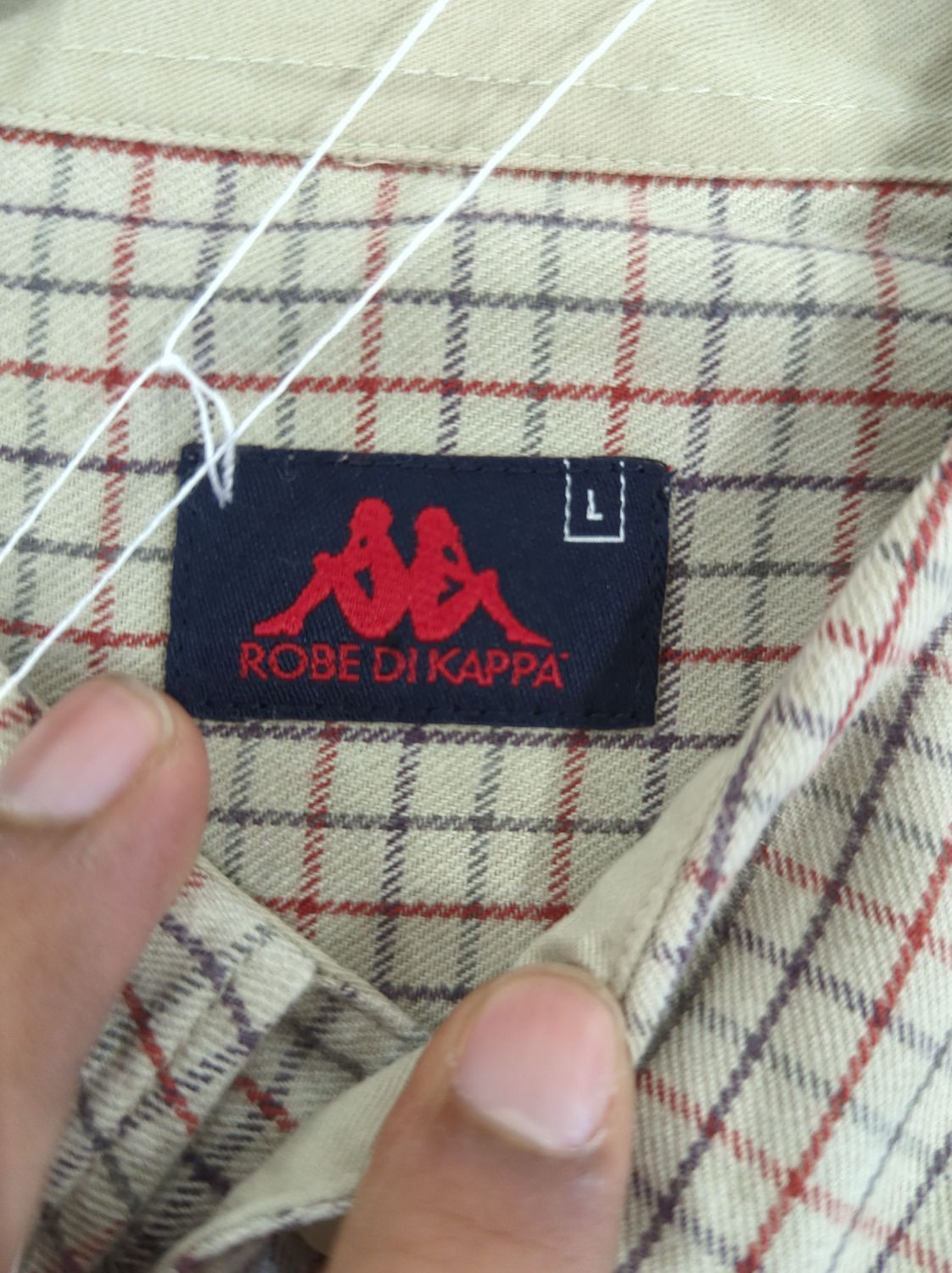 Robe di Kappa Checkered Button-Down Shirt - Size L