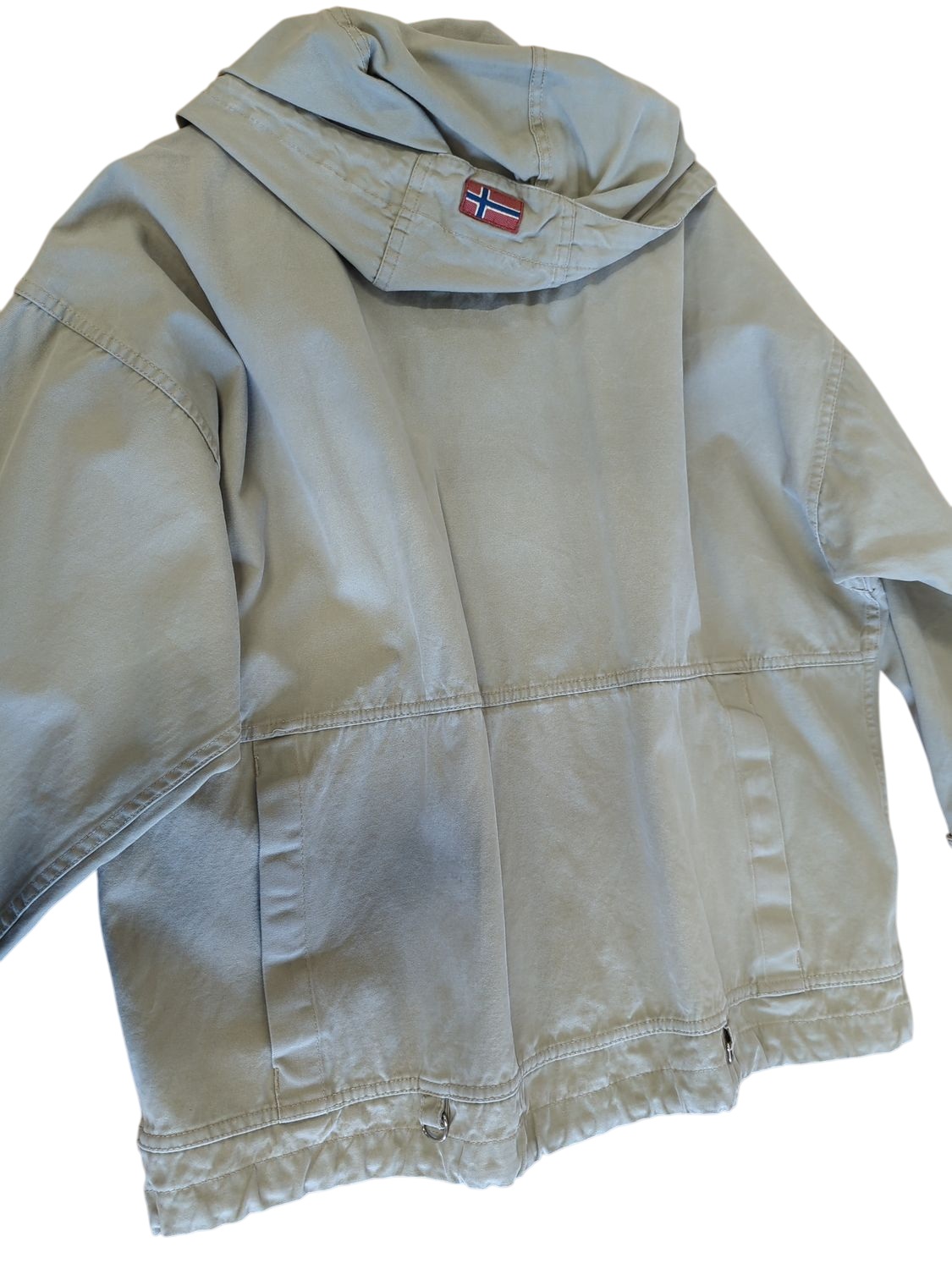 Napapijri Voyage Cotton Windbreaker Jacket - Beige