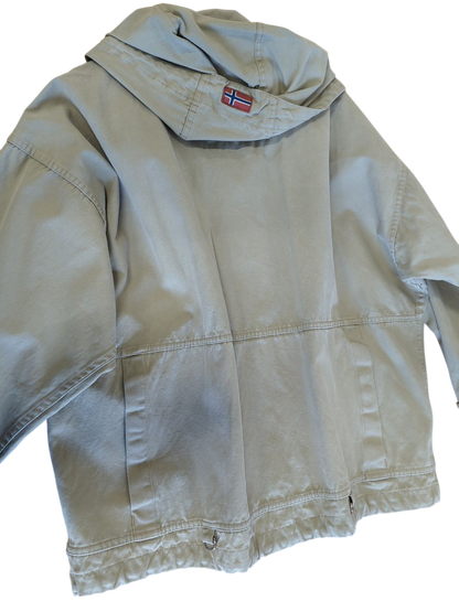 Napapijri Voyage Cotton Windbreaker Jacket - Beige