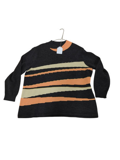 Sixth Sense Men's Black Striped Sweater - Size M/L
