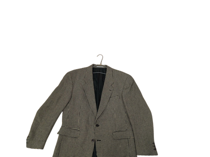 KENZO Houndstooth Pattern Blazer Jacket - Black & Beige