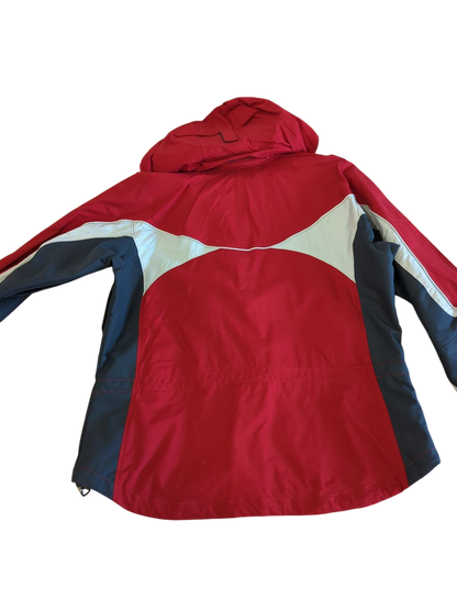 Columbia Sportswear Red Windbreaker Jacket - Size L