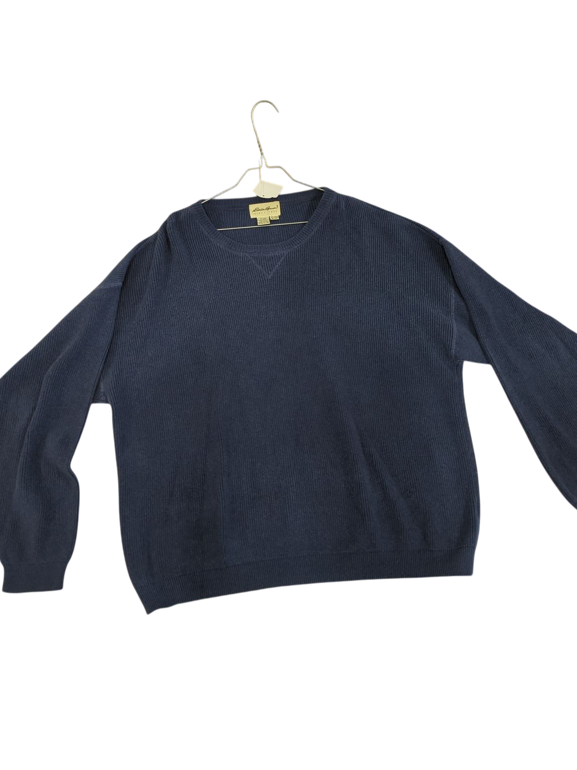 Eddie Bauer Navy Blue Ribbed Sweater - Size XL