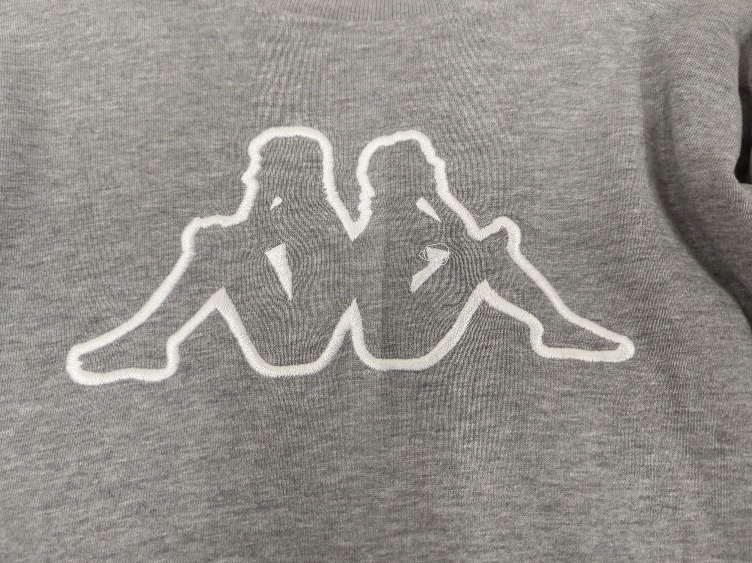 Kappa Grey Sweatshirt with Logo - Size Medium