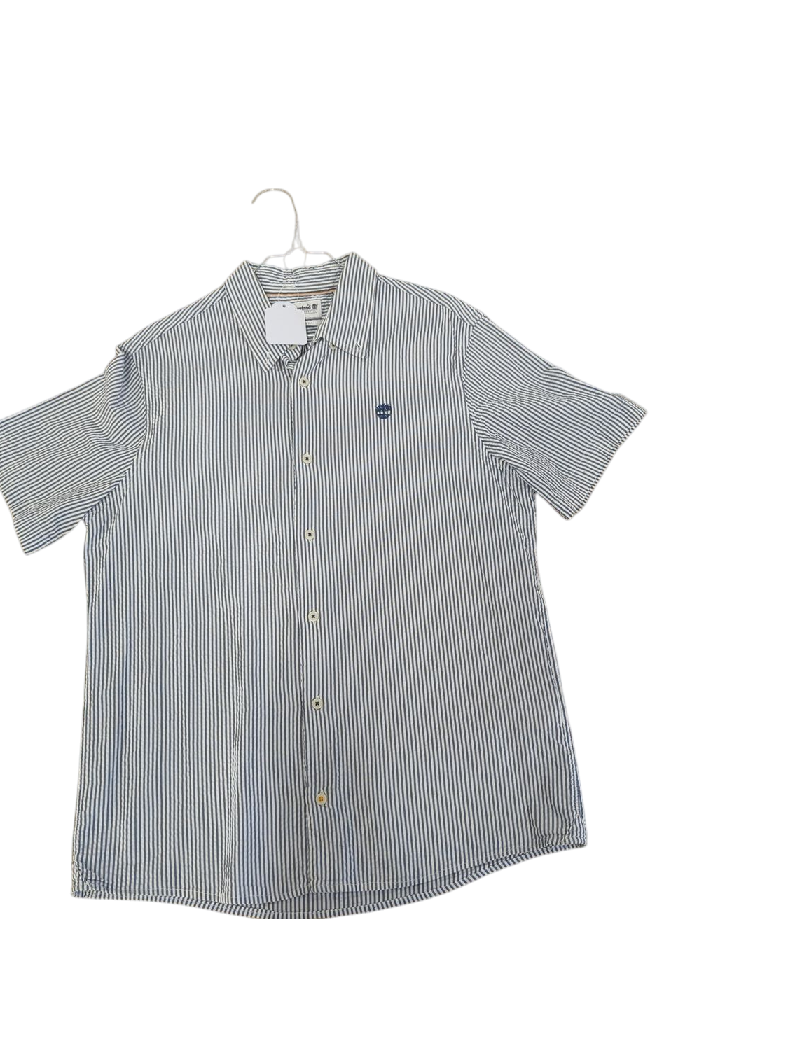Timberland Blue Striped Button-Down Shirt - Regular Fit