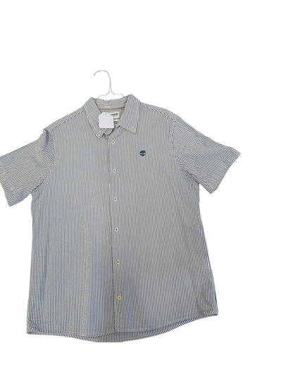 Timberland Blue Striped Button-Down Shirt - Regular Fit