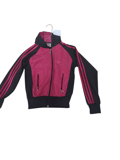 Adidas Pink & Black Windbreaker Jacket - Women's Size M