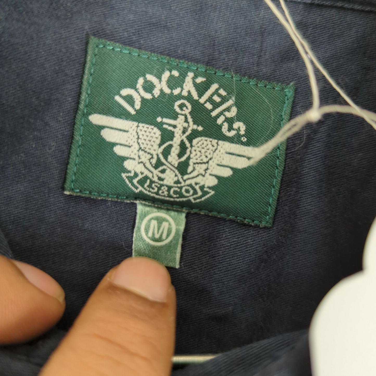 Dockers Navy Button-Down Shirt - Size M