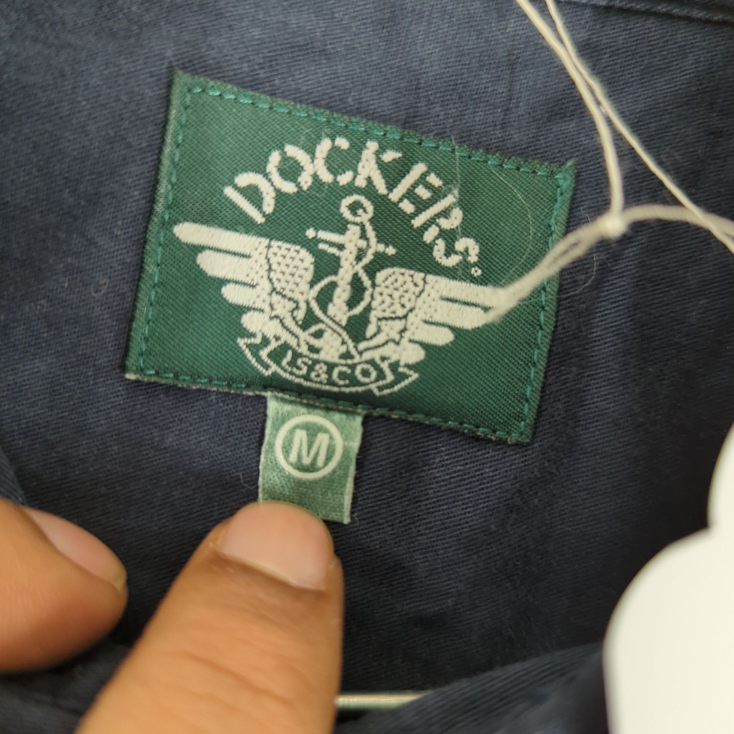 Dockers Navy Button-Down Shirt - Size M