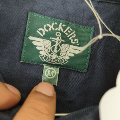 Dockers Navy Button-Down Shirt - Size M