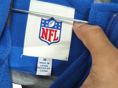 NFL New York Giants Fleece Jacket - Blue/Black - Size M