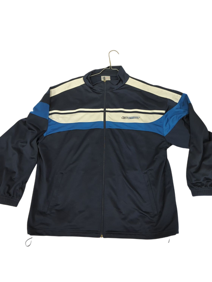 Reebok Vintage Windbreaker Jacket - Navy/Blue/White - Size L/XL
