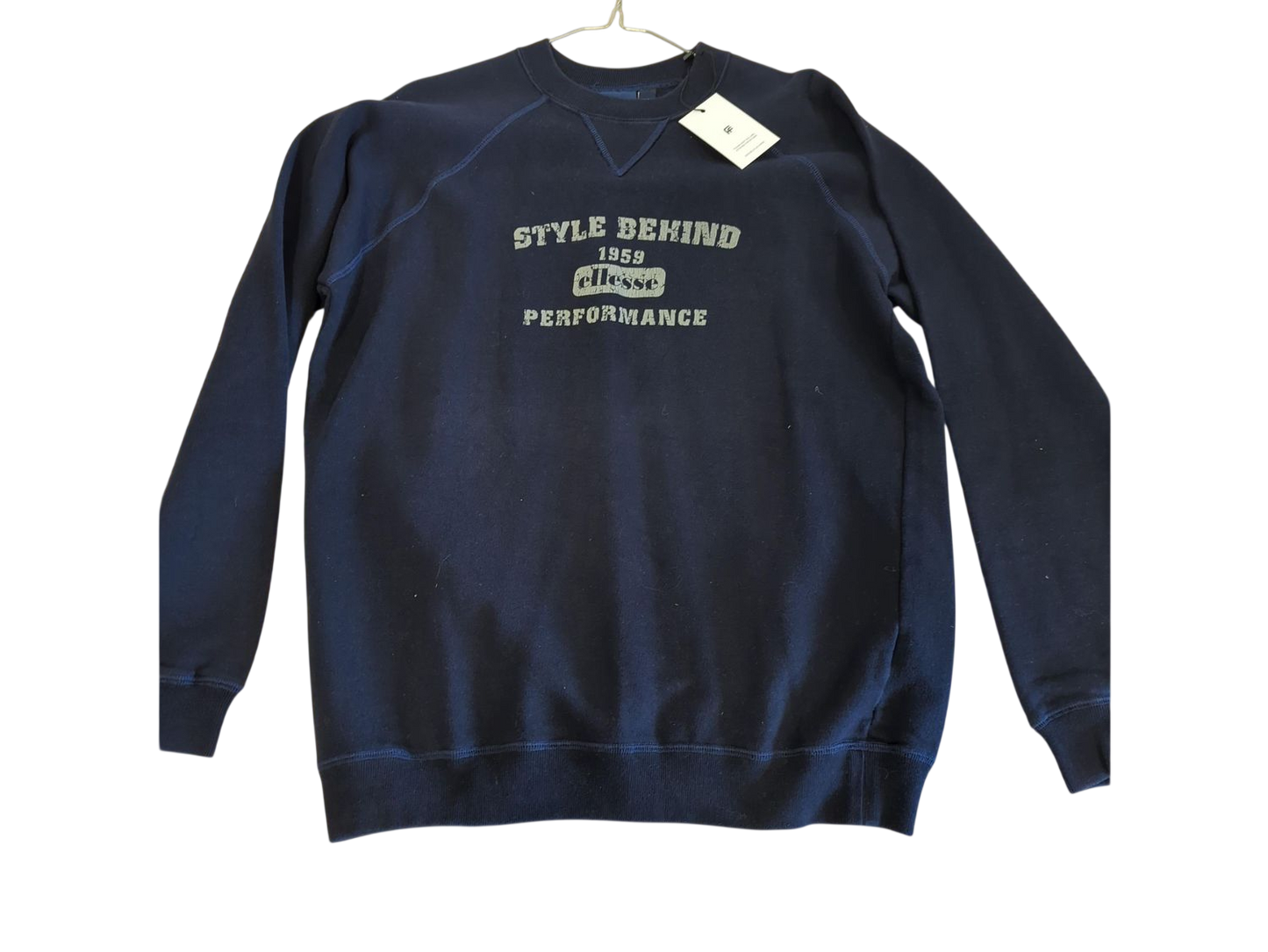 Ellesse Navy Style Behind 1959 Sweatshirt - Size XL