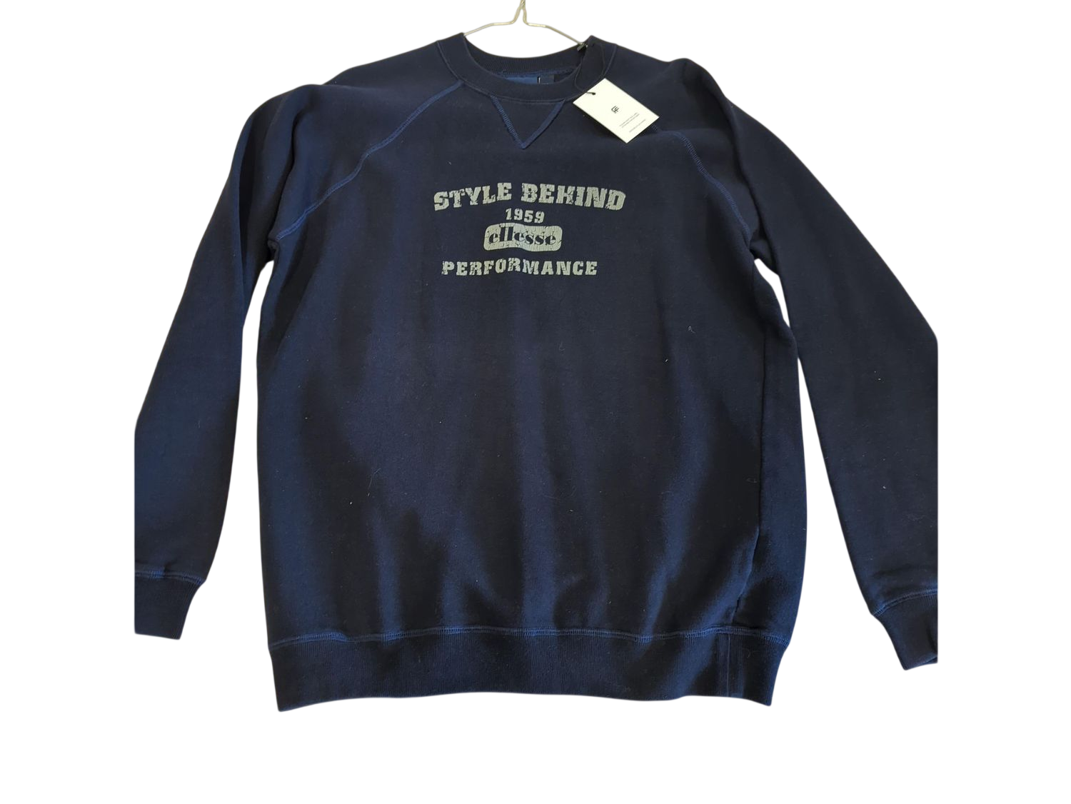 Ellesse Navy Style Behind 1959 Sweatshirt - Size XL