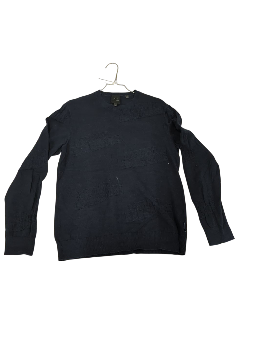 Armani Exchange Navy Textured Sweater - Size S