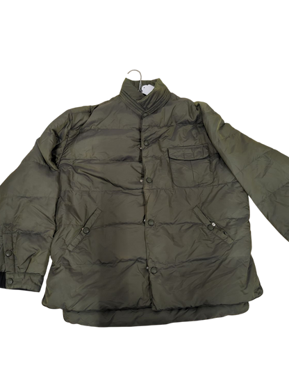Vintage Armani Jeans Olive Green Puffer Jacket - Size 38