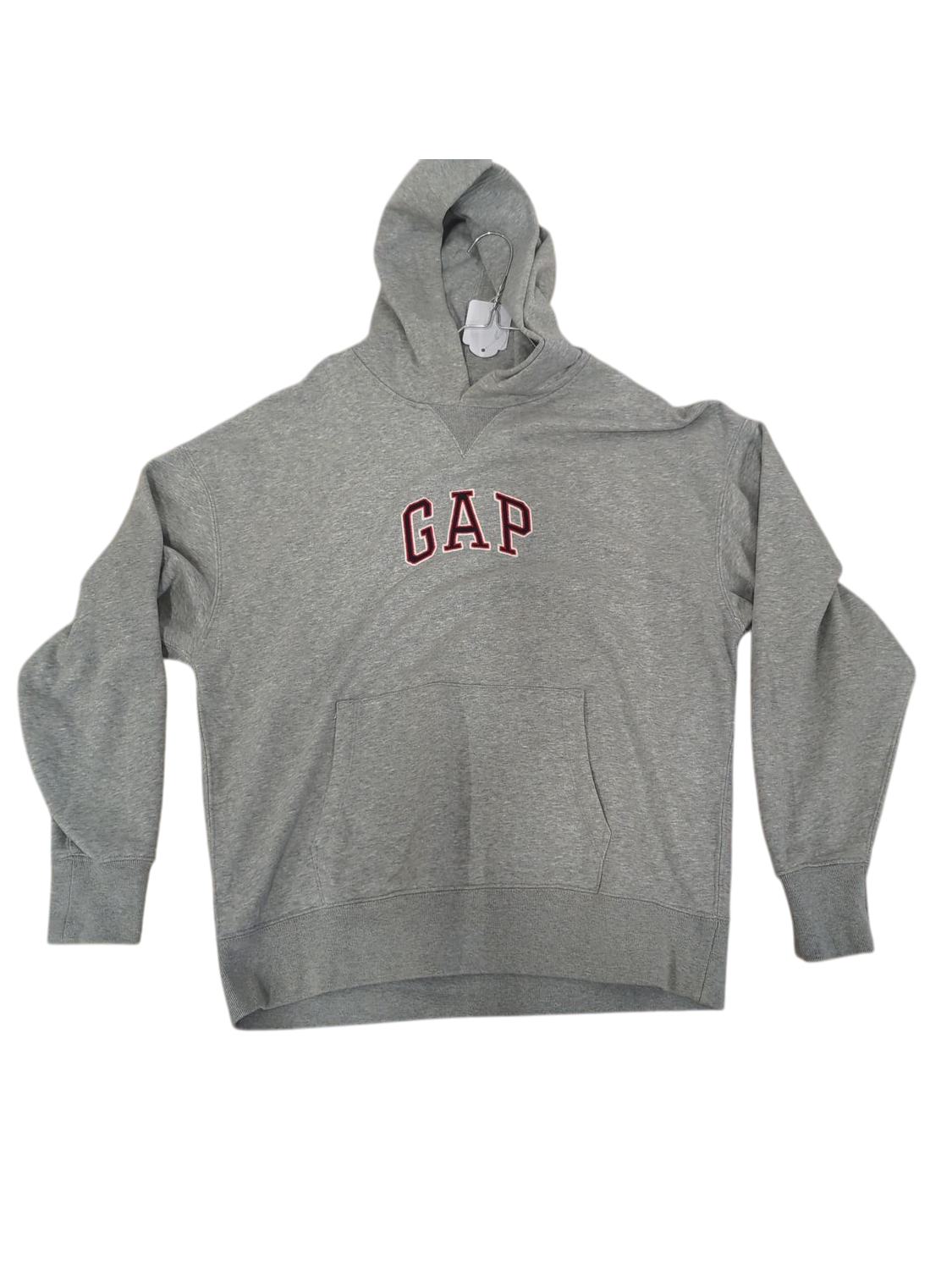 GAP Grey Hoodie with Embroidered Logo - Size M