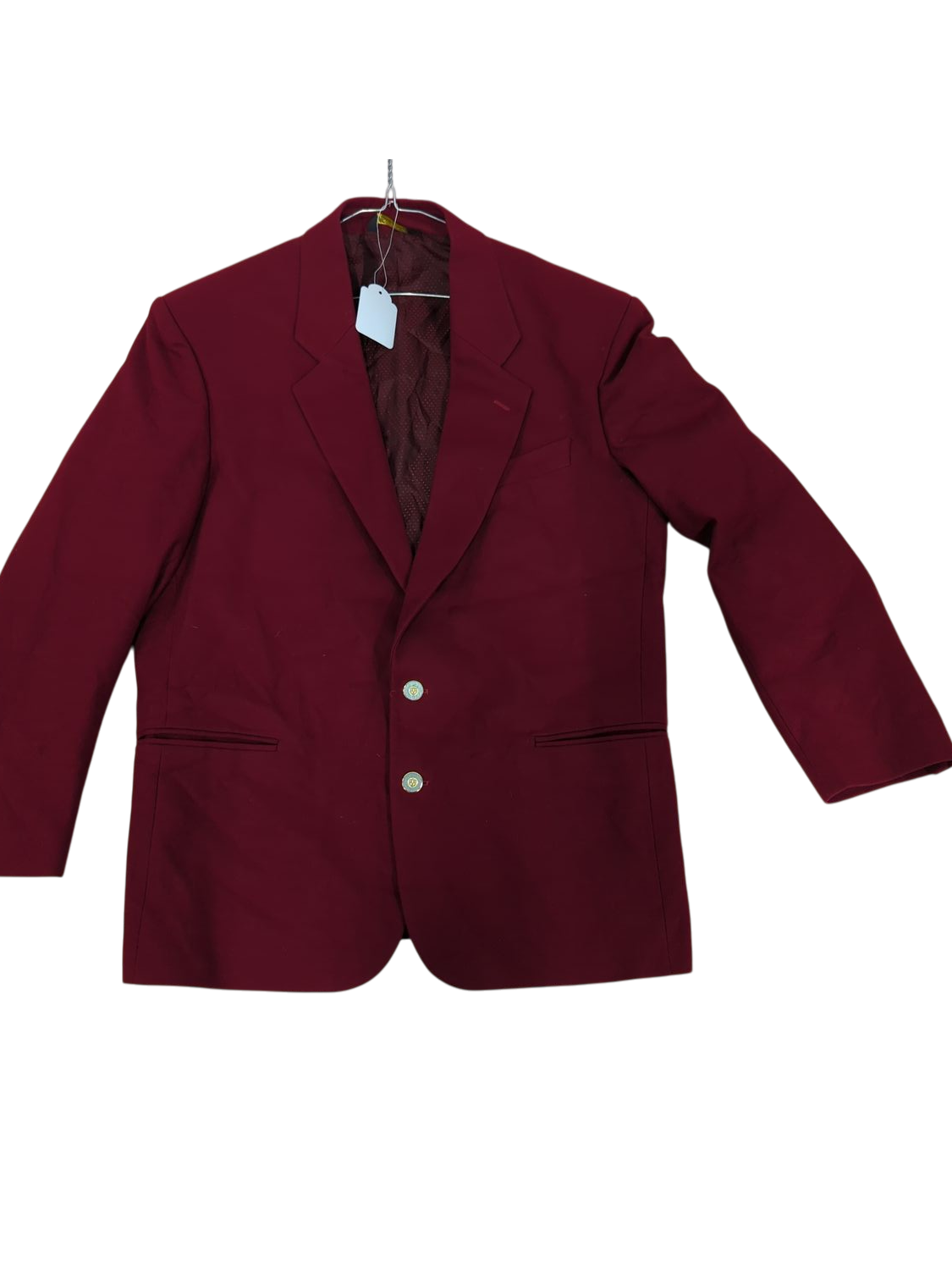Made in Italy Burgundy Wool Blazer by Canali/Lorenzi - Elegant Design