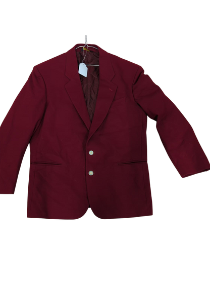 Made in Italy Burgundy Wool Blazer by Canali/Lorenzi - Elegant Design