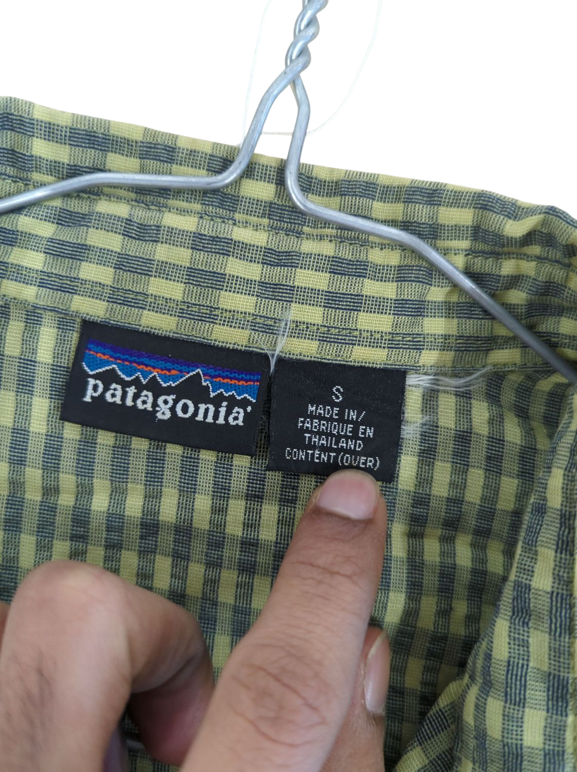 Patagonia Green Checkered Button-Down Shirt - Size S