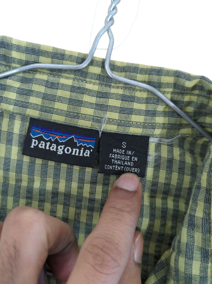 Patagonia Green Checkered Button-Down Shirt - Size S
