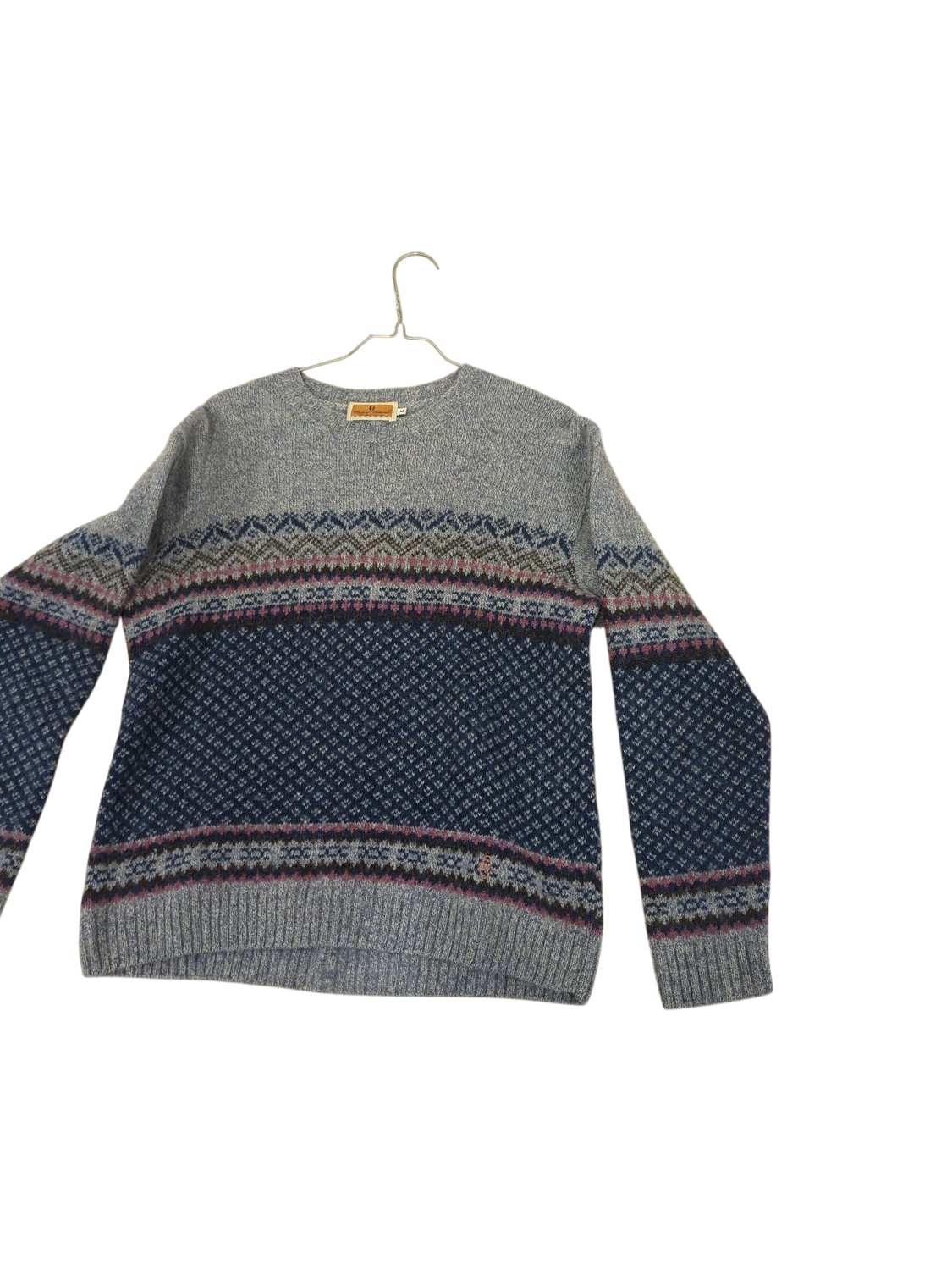 Eddie Bauer Fair Isle Wool Blend Sweater - Size M