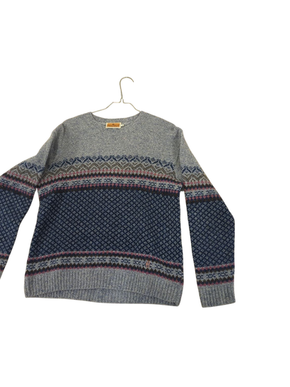Eddie Bauer Fair Isle Wool Blend Sweater - Size M