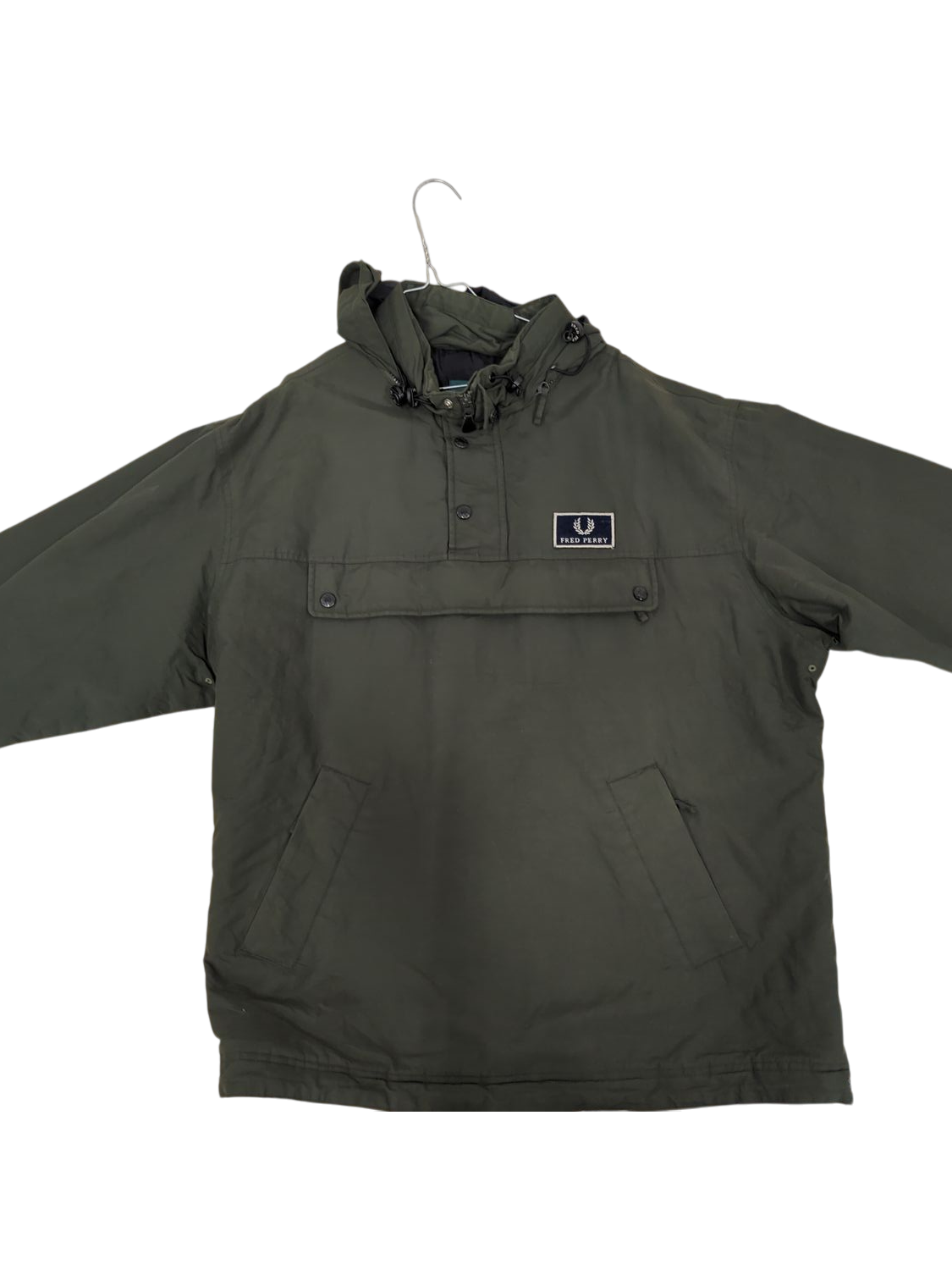 Fred Perry Green Parka Jacket - Size M