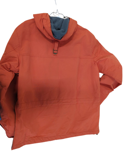 Napapijri Orange Windbreaker Jacket with Norwegian Flag