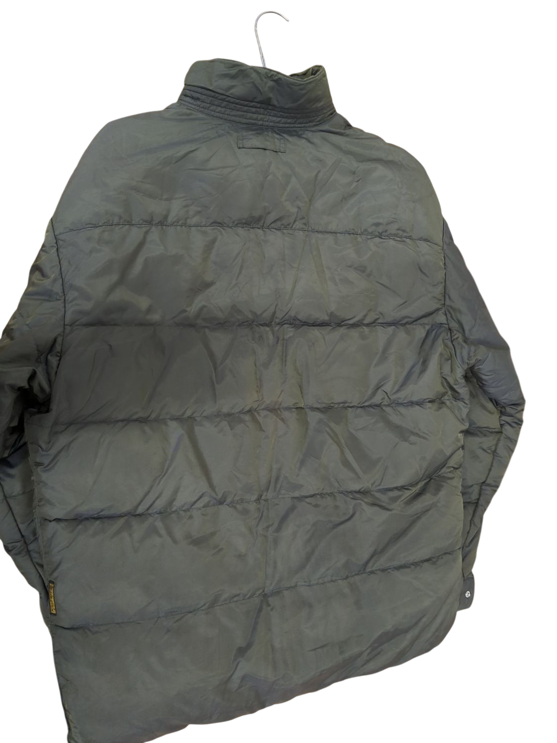 Vintage Armani Jeans Olive Green Puffer Jacket - Size 38