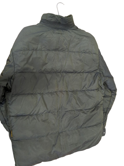 Vintage Armani Jeans Olive Green Puffer Jacket - Size 38