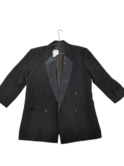 Bogner Black Formal Blazer with Satin Lapel