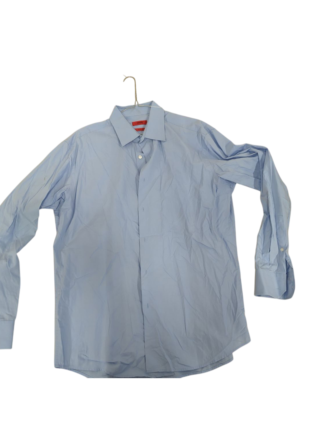 HUGO BOSS Light Blue Button-Down Shirt - Regular Fit Size 43/17