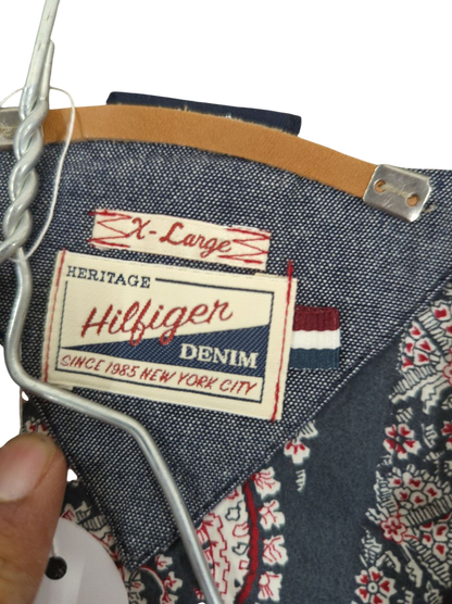 Vintage Tommy Hilfiger Grey Wool Blazer - Heritage M-Large