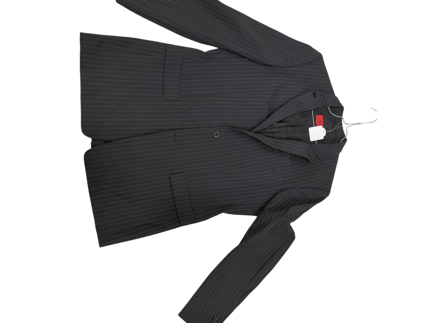 HUGO BOSS Black Pinstriped Men's Suit - Formal Business Attire