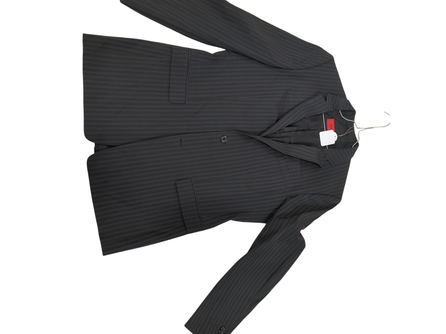 HUGO BOSS Black Pinstriped Men's Suit - Formal Business Attire
