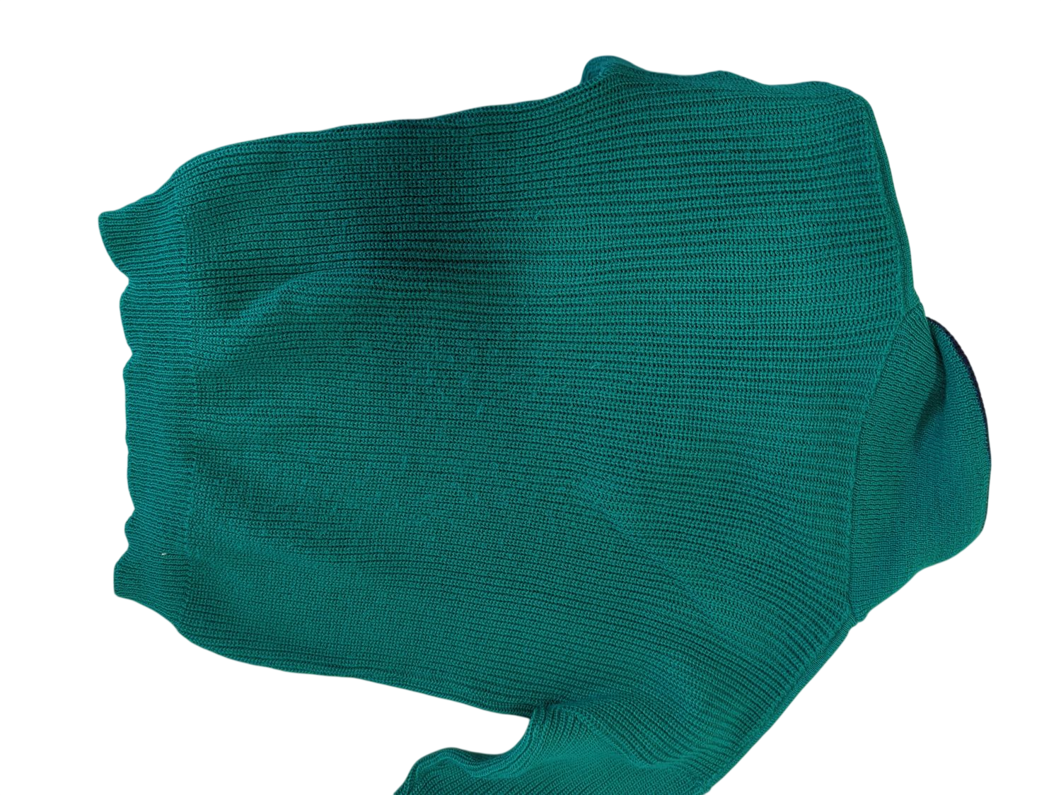 Feigler Green Knit Sweater with Embroidered Crest