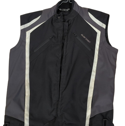 Guardian Motorcycle Vest - Black/Grey Reflective Riding Gear