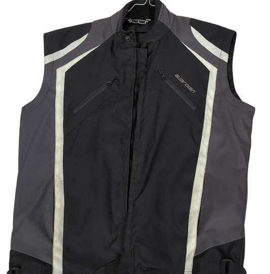 Guardian Motorcycle Vest - Black/Grey Reflective Riding Gear