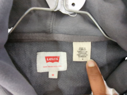 Levi's Colorblock Hoodie - Size M - Grey & White