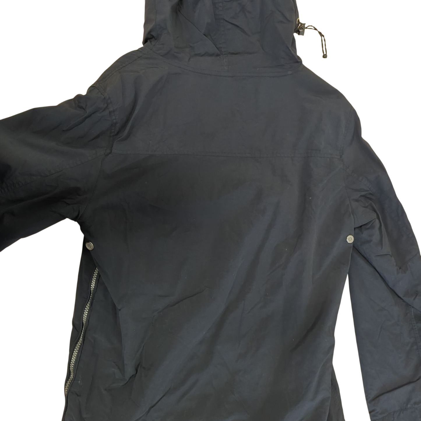 Napapijri Windbreaker Jacket - Black with Nordic Flag Patch