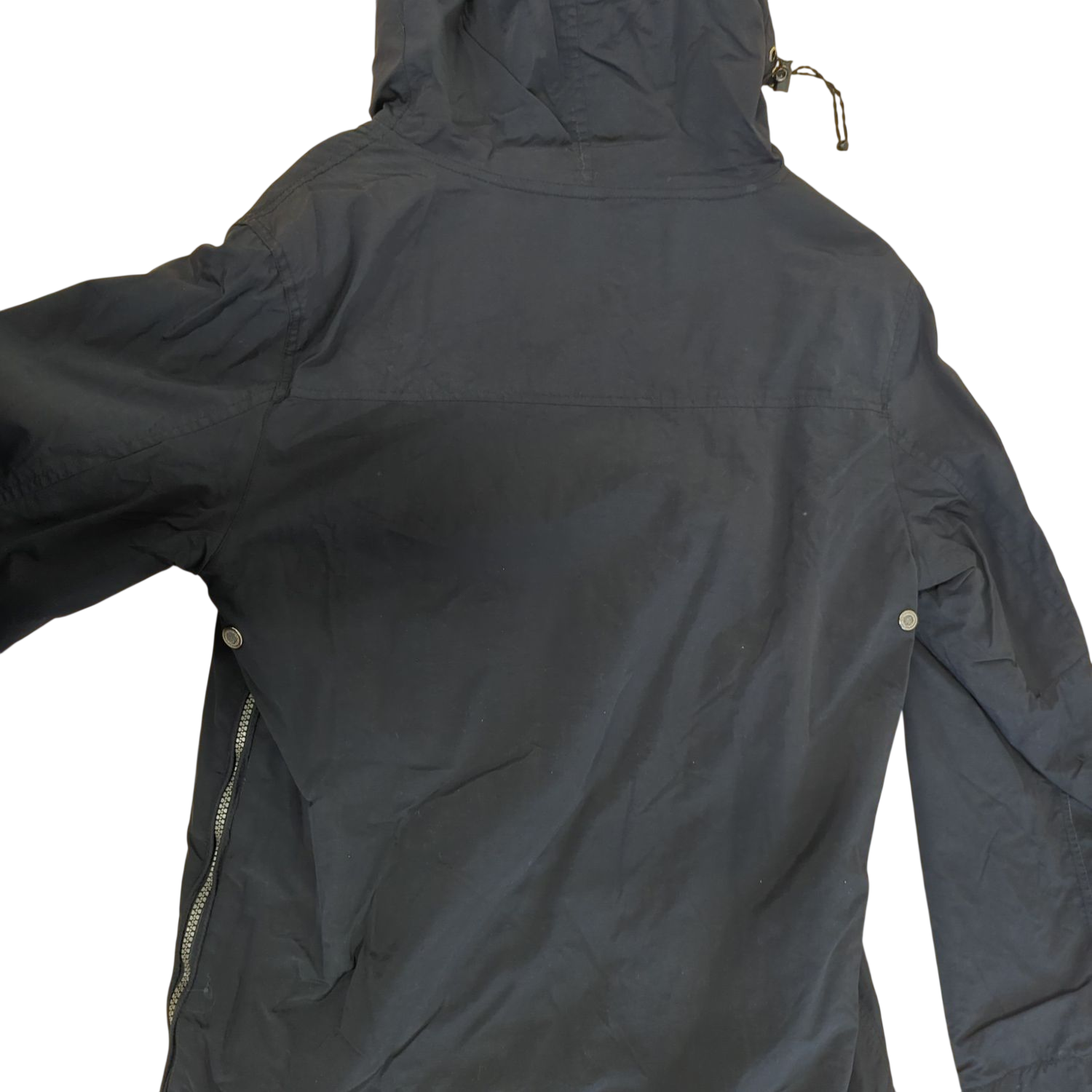 Napapijri Windbreaker Jacket - Black with Nordic Flag Patch