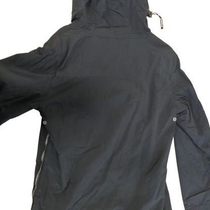 Napapijri Windbreaker Jacket - Black with Nordic Flag Patch