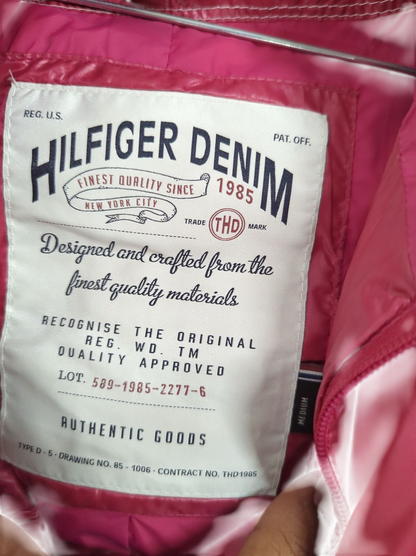 Hilfiger Denim Pink Down Puffer Jacket - Size M