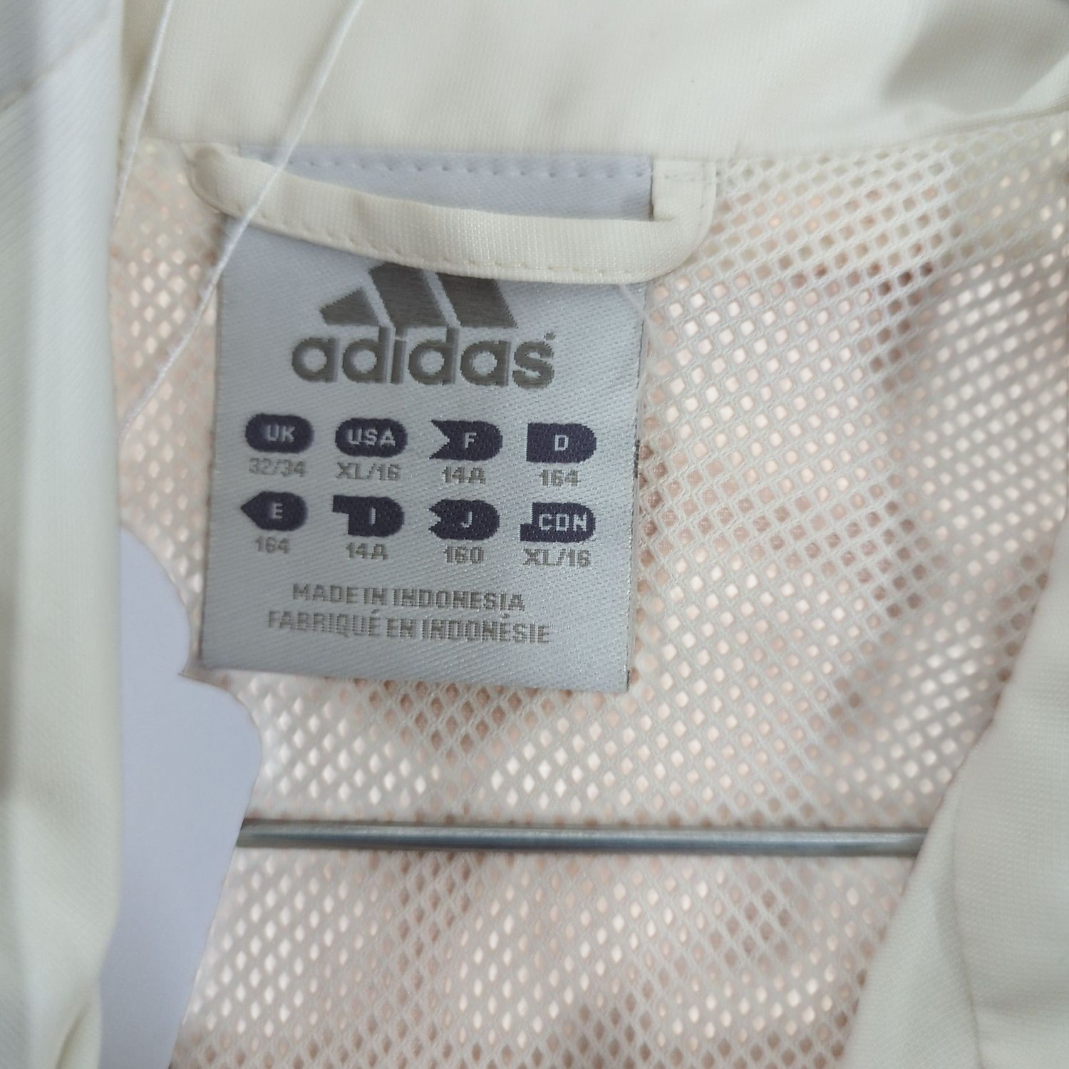 Adidas Pink & White Long Sleeve Polo Shirt - Size D (EU 42/44)