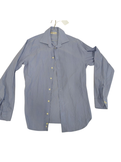Emporio Armani Light Blue Striped Button-Down Shirt