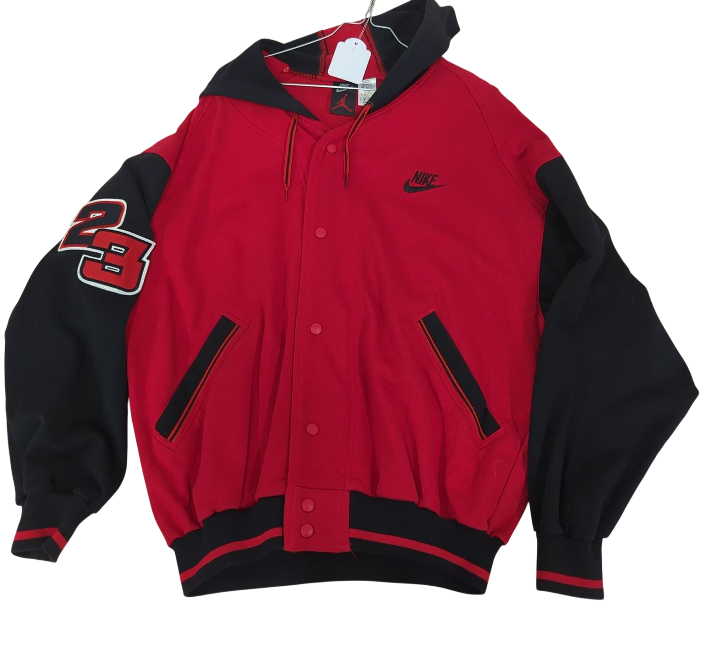 Nike Air Jordan Red & Black Bomber Jacket - Size L